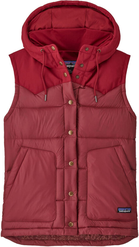 Bivy Hooded Vest Dame Sequoia Red S