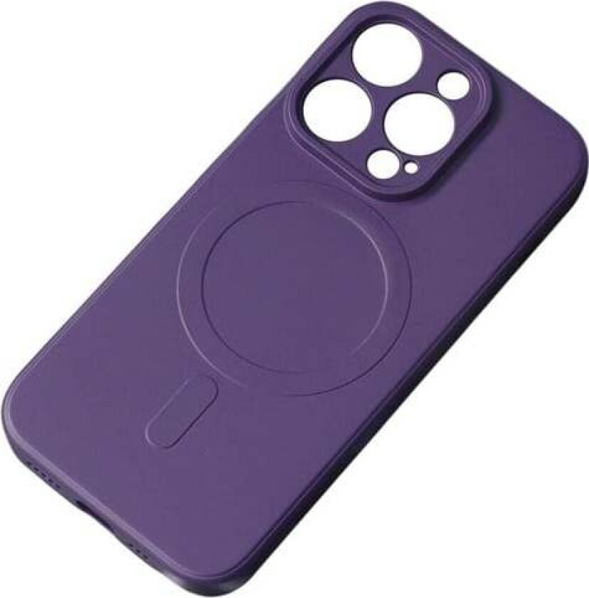 MagSafe Compatible Silicone Case for iPhone 15 Pro Silicone Case - Purple