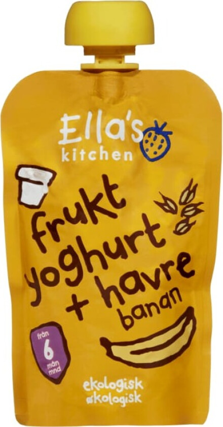 Fruktyogurt Banan&Havre 6mnd 100g