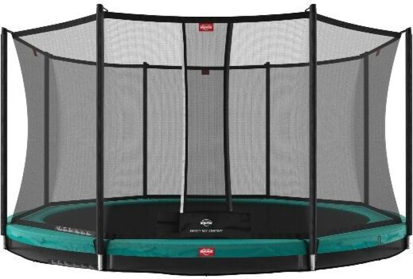 BERG Toys Berg Trampoline Favorit Inground 430 Grønn Med Sikkerhetsnett Comfort 430 cm dia Grønn