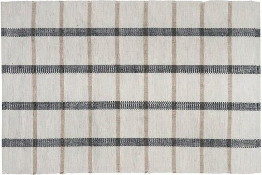 Eddy bordbrikke kurvet 34x48 cm blå/offwhite