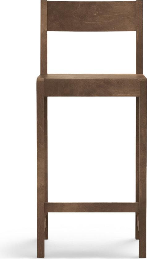 Bar Chair 01 – Dark Brown Birch – H65 - Barstoler - Studio - Tre farget - Tre