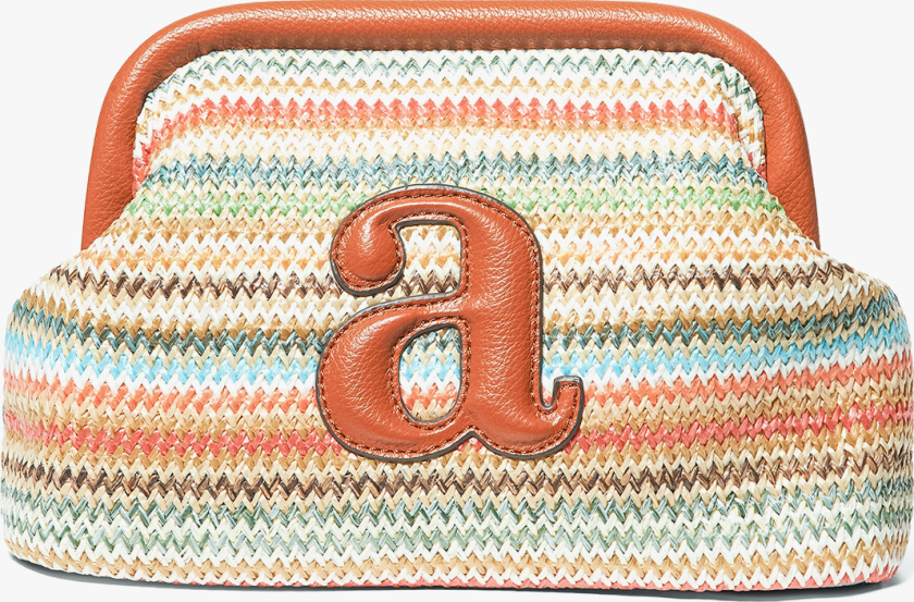 Raffia Clutch Stripe - Oransje - Dame - Vesker - Håndvesker
