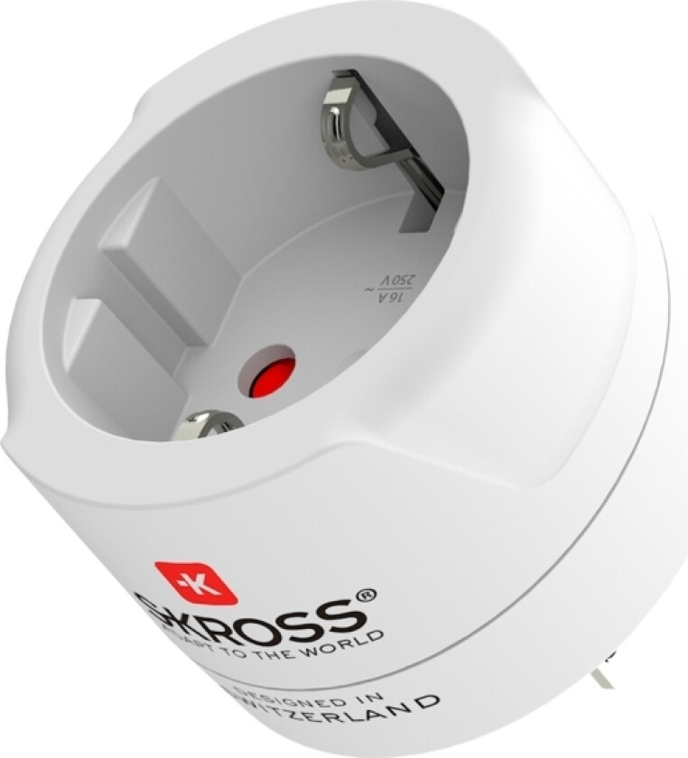 Reiseadapter: Europa til USA 115V 15A SKROSS