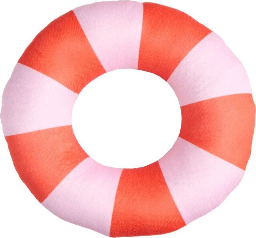 Hot Summer Flytende Hundleke Ring Rosa/Rød 15 cm