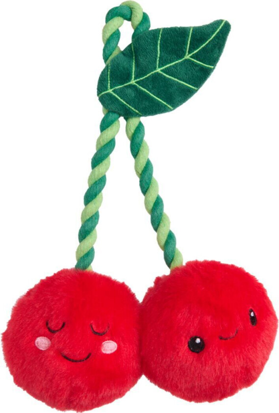 Juicy Vibes Kirsebær med Tau Hundeleke 27 cm
