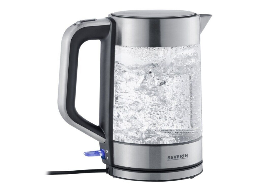 Vannkoker WK 3420 - kettle - glass/brushed stainless steel/black - Glass/brushed stainless steel/black - 2200 W