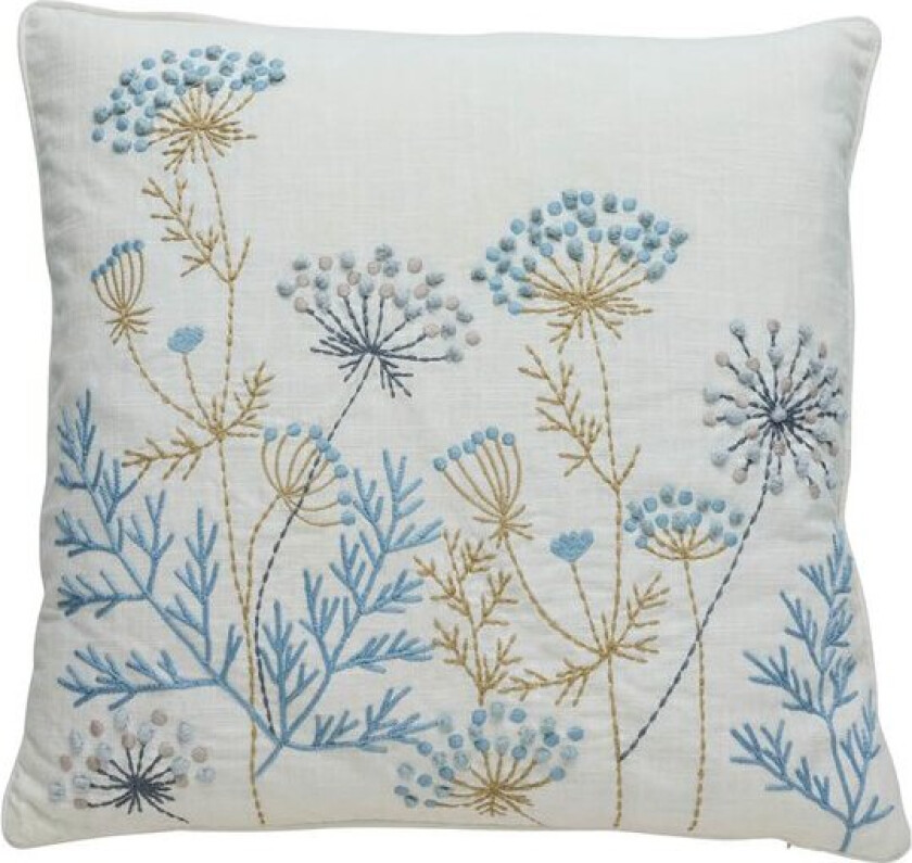 Visilia putetrekk 50x50 cm offwhite/blå