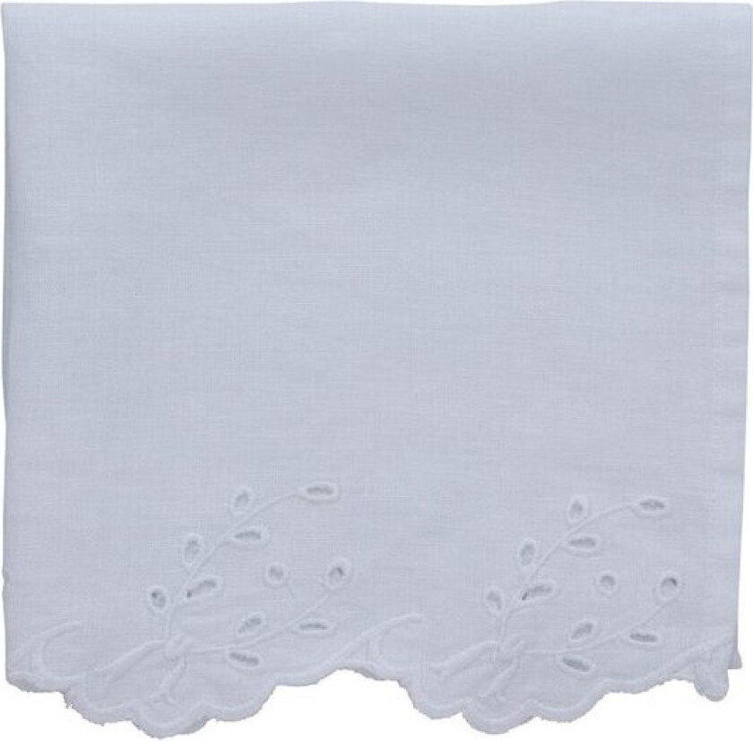 Anglaise serviett 45x45 cm hvit