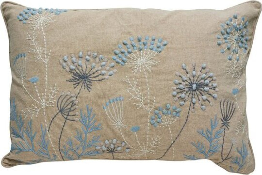 Visilia putetrekk 60x40 cm lin/blå