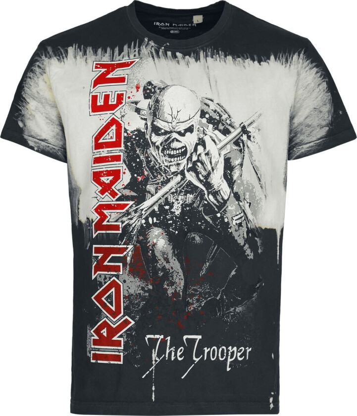 T-skjorte - The Trooper - S til 4XL - Herrer - svart-hvit