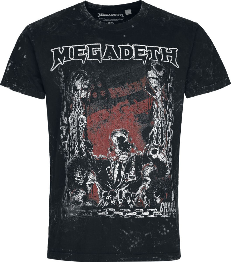 T-skjorte - Chains - S til 4XL - Herrer - svart-grå