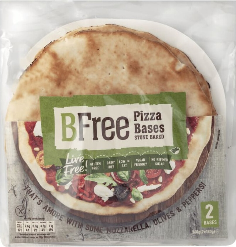Pizzabunn glutenfri 2pk 360g