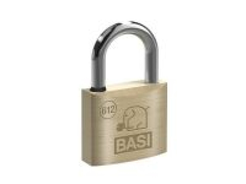 BASI 6120-5001-5006, Tradisjonell, Nøkkellås, Bruk bare én nøkkel, Messing, Messing, Herdet stål