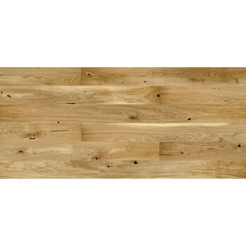 Parkett Saga Premium Rustic Oak 1-Stav Eik Natur Mattlakk V-Fas 4 Sider 1800x180x14/2,5mm 5gc