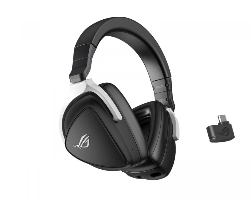 Asus Rog Delta S Trådløst Gaming Headset (Pc/ps5/switch) - Svart/hvit