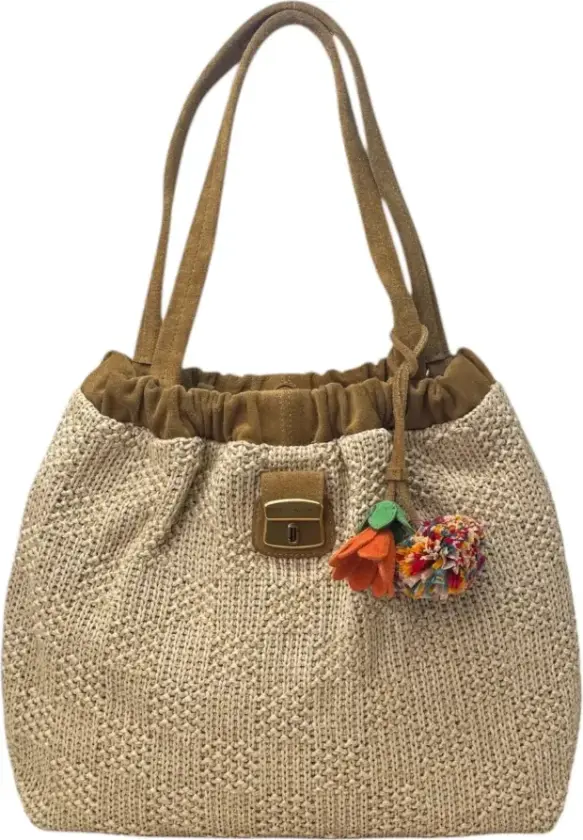 Dame, Vesker, Beige, ONE SIZE