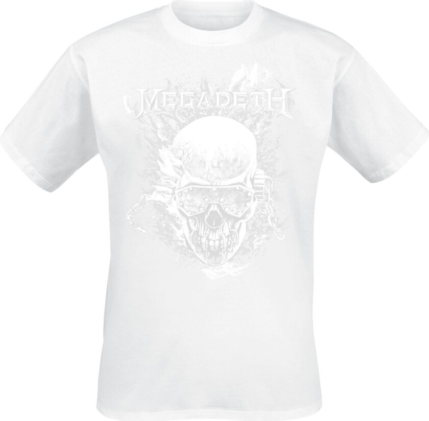 T-skjorte - Vic & Flames - S til 5XL - Herrer - hvit