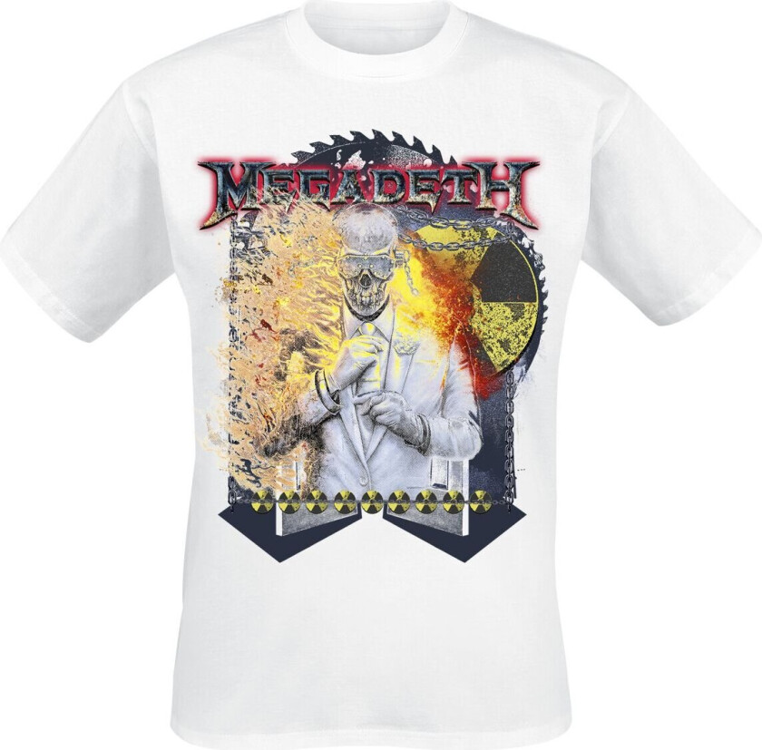 T-skjorte - Vic Sawblade - S til 5XL - Herrer - hvit