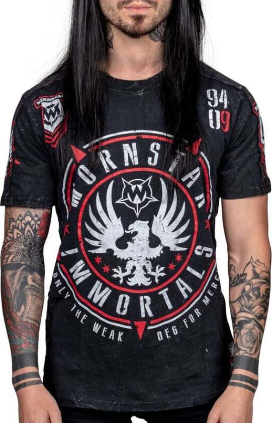 T-skjorte - Immortals Eagle Tee - M til 3XL - Herrer - svart