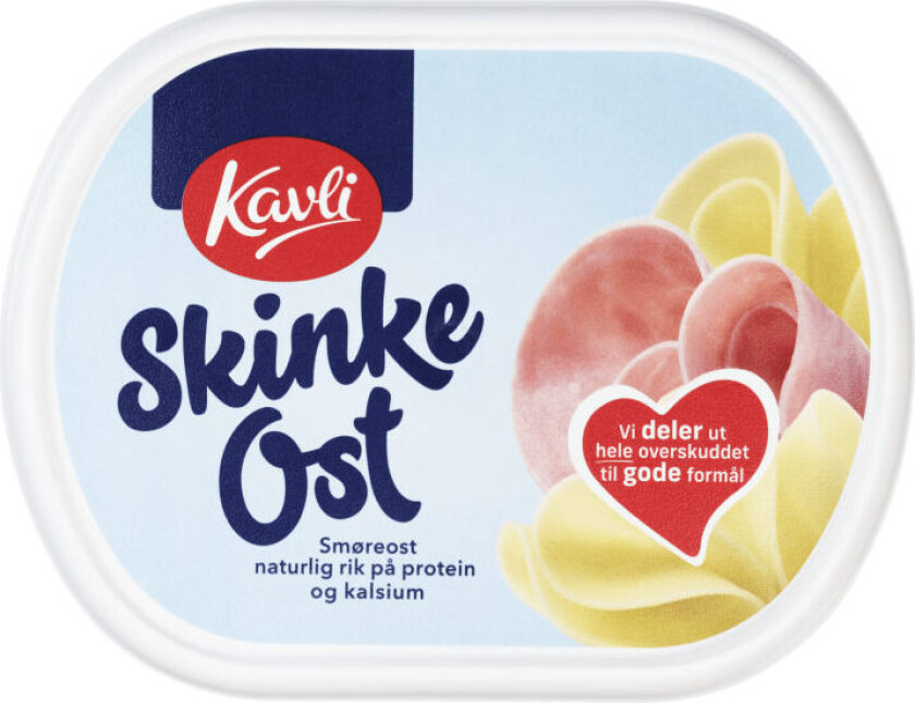 Skinkeost SkinkeOst er ett av Norges mest populære ostepålegg. Den er laget av ekte norsk hvitost og skinkebiter som gjør den naturlig rik på kalsium og protein.