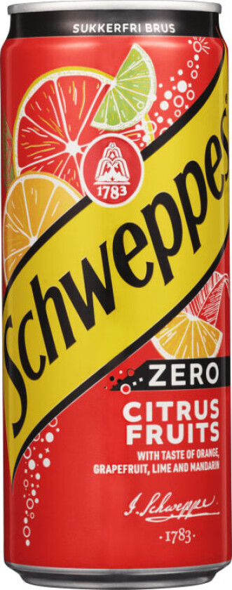 Citrus Fruits Zero 0,33L - tørsteslukker som nytes rett fra boksen