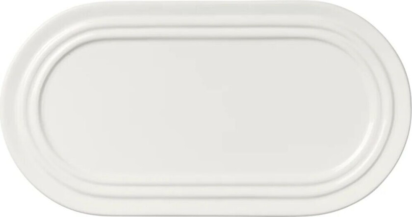 Stevns tallerken oval 27,5 cm Chalk white