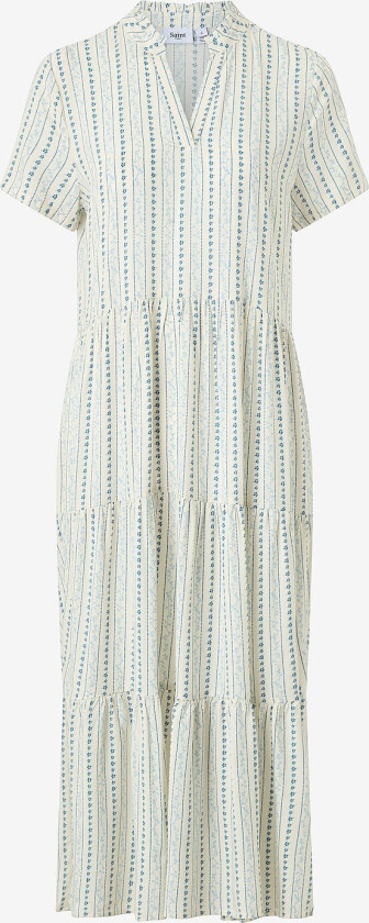 Kjole EdaSZ SS Maxi Dress - Hvit