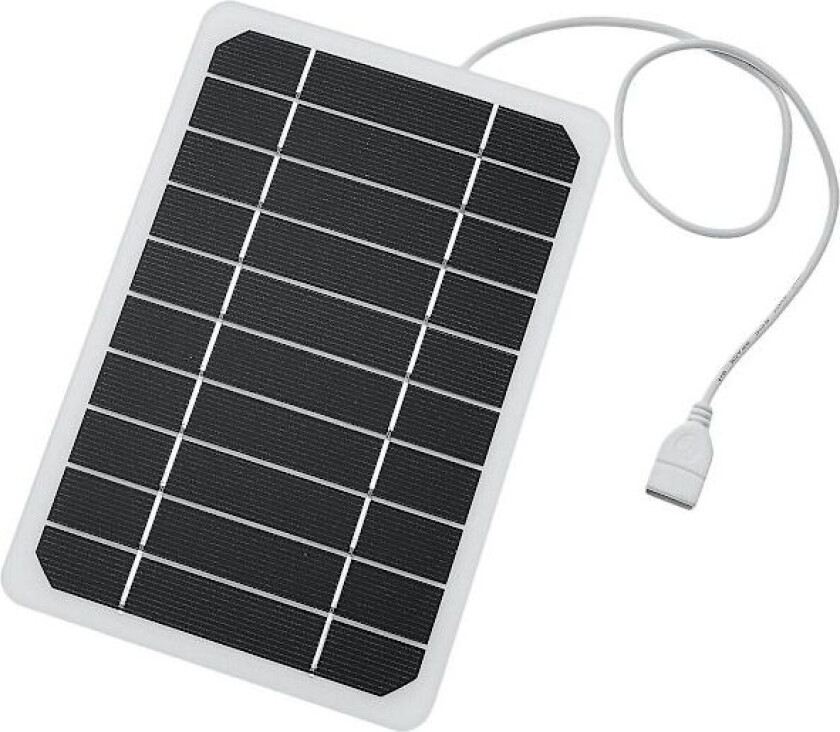 5V 1200mah Bærbart Solcellepanel Ladebrett Solcelle Utendørs Mobiltelefon Mobil Power Lader
