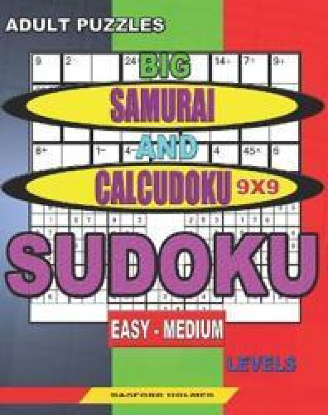 Adult puzzles. Big Samurai and Calcudoku 9x9 Sudoku. Easy - medium levels.