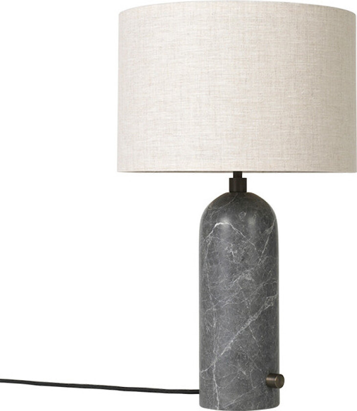 Gravity Table Lamp Small Canvas / Grey Marble