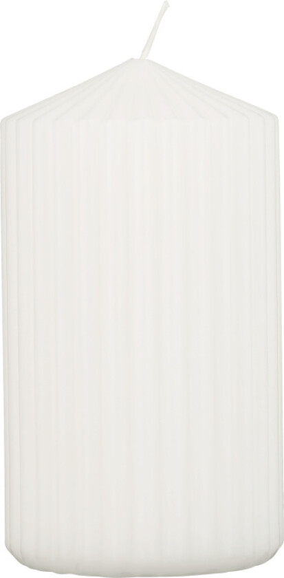 Kubbelys Kubbelys med riller, 12 cm. Brenntid: ca. 55 timer.