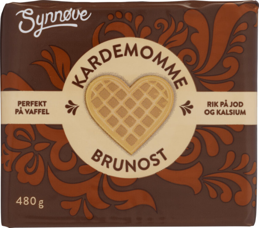Kardemommebrunost Synnøve Kardemommebrunost er en mild fløtemysost med et hint av kardemomme. Den deilige kombinasjonen av karamellisert brunost og krydder gjør den uimotståelig på nystekte vafler.