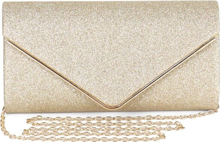 Clutcher for kvinner, Clutch, Elegant kveldveske med paljetter for kvinner, Kveldveske konvolutt kjede skulderveske - gull