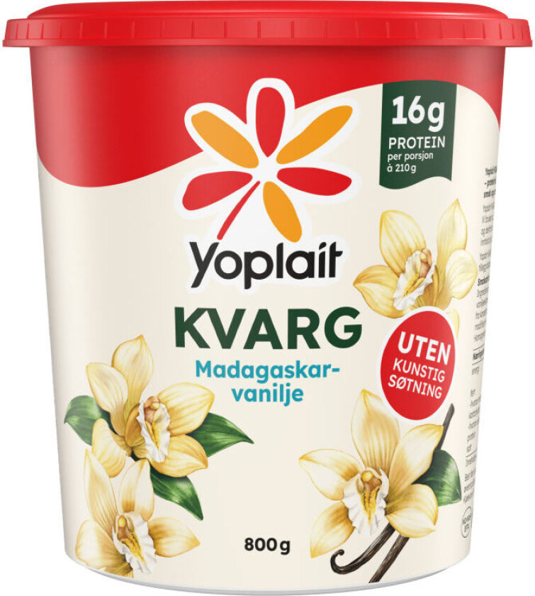 Kvarg Kvarg er et konsept som har et naturlig høyt proteininnhold og er helt fri for kunstig søtning. Passer perfekt til frokost, lunsj, kvelds, eller bare som et mellommåltid. Bon appétit!