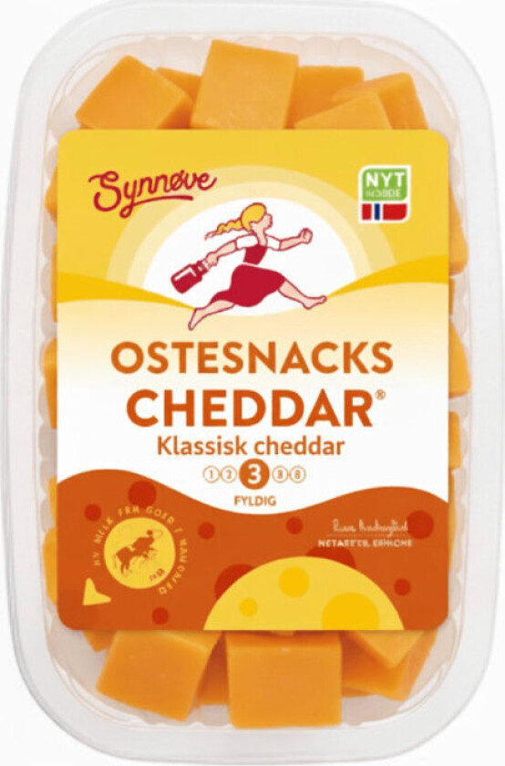 Cheddar Ternet Ternet cheddar med mild cheddar smak. Ideell til tapas, salater eller som smakfull ostesnack. Produsert lokalt i Namsos