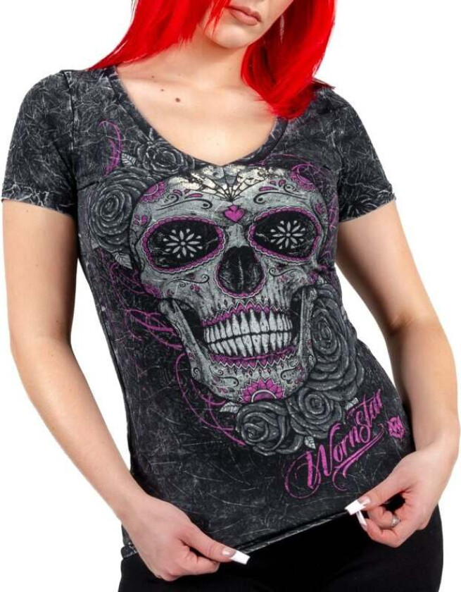 T-skjorte - Calavera Tee - XS til 3XL - Damer - svart