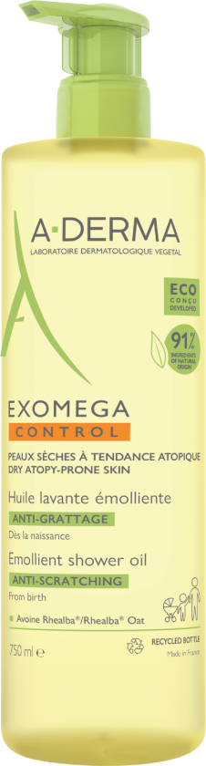 A-Derma Exomega Control Shower Oil, 750 ml