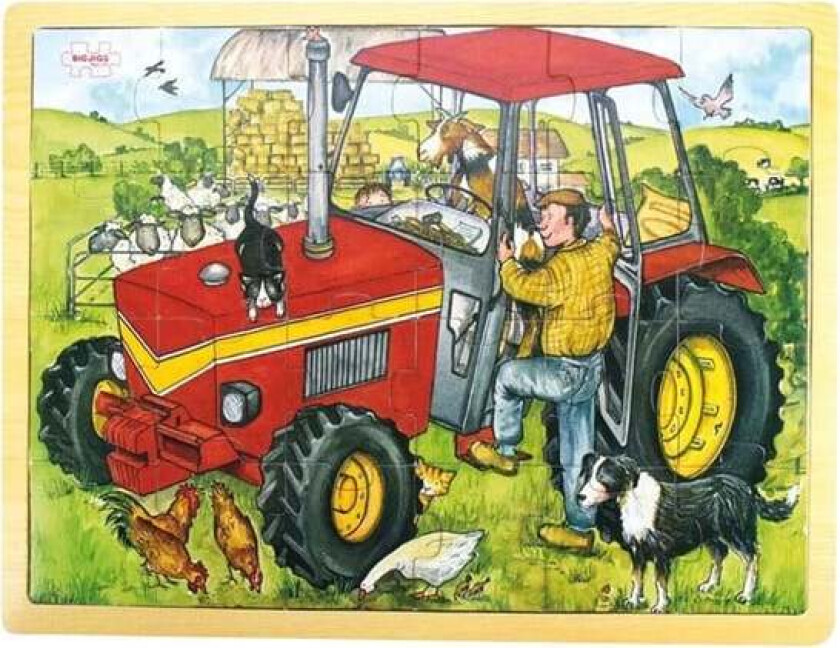 Wooden Tractor Jigsaw Puzzle - 20 pcs. Tre