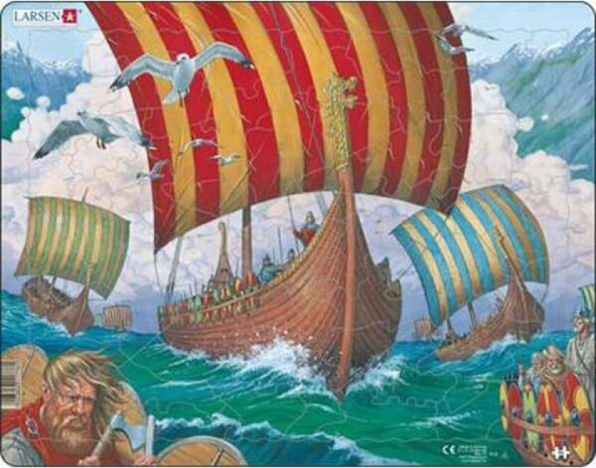 Puzzle Viking Ship - Ormen Lange - 64 pieces Maxi (36.5x28.5 cm) Gulv