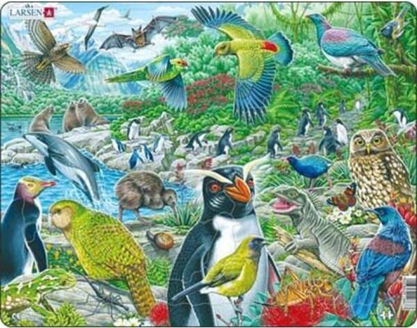 Puzzle Wildlife in New Zealand - 53 pieces Maxi (36.5x28.5 cm) Gulv