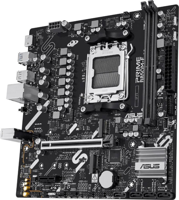 Prime B850M-F Hovedkort - AM5, MicroATX, AMD B850 brikkesett