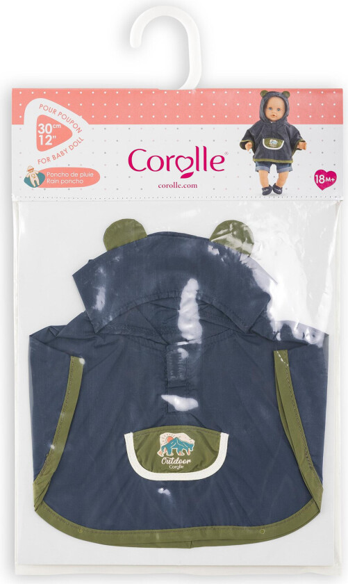Bilde av Little Explorer Regnponcho Dukkekl??r - Passer 30 cm dukker, fra 18 m??neder