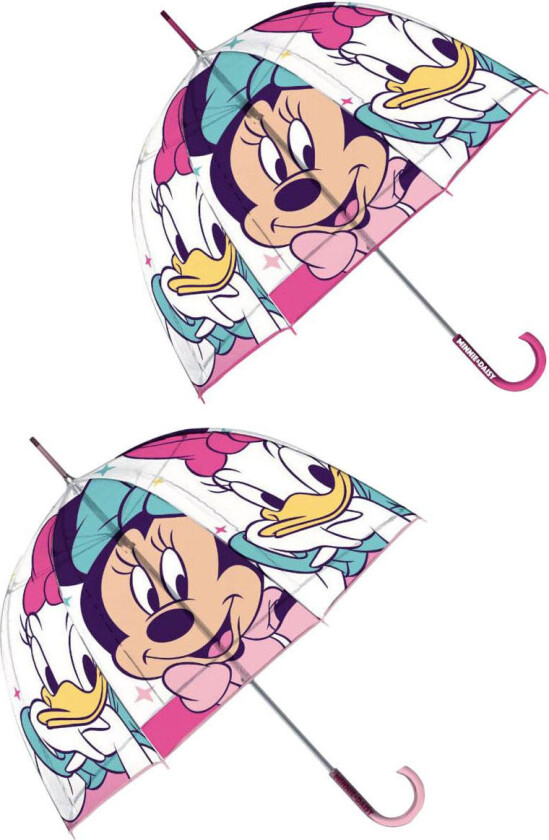 Minnie Mouse Gjennomsiktig Paraply - 67x69cm