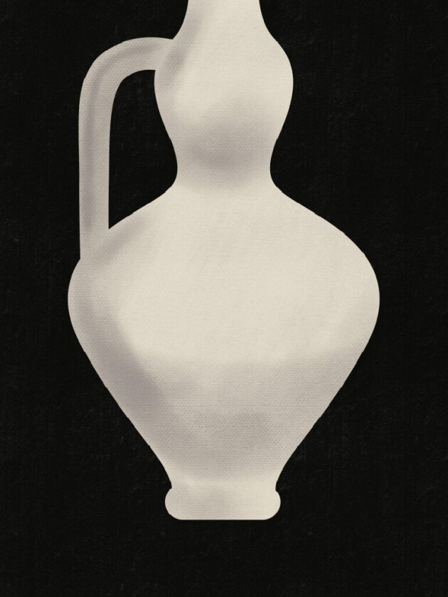 Vintage White Vase - 30x40 cm