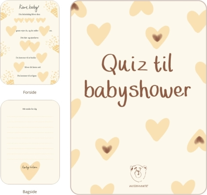 Quiz til babyshower | Julie Dam Andersen | Språk: Dansk