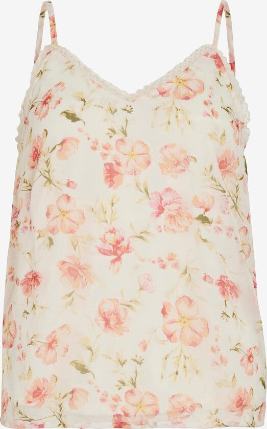 Topp viEmma Strap V-neck Top/ka - Hvit