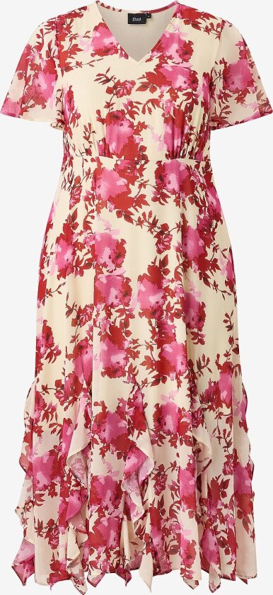 Maxikjole mBeatrise S/S Midi - Rosa