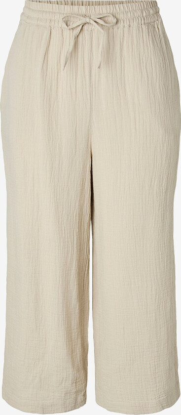 Bukser pcSastina HW Culotte Pants Wvn Msa - Grå