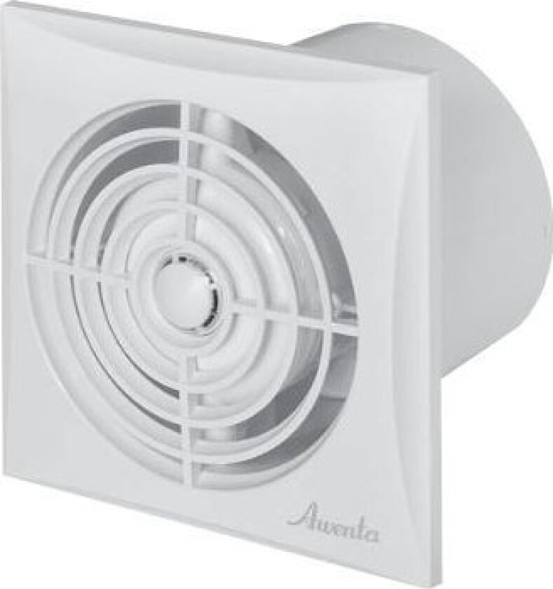 Baderomsvifte Awenta WZ125T Silence fi125mm 6W 145m3/h 230V med timer hvit